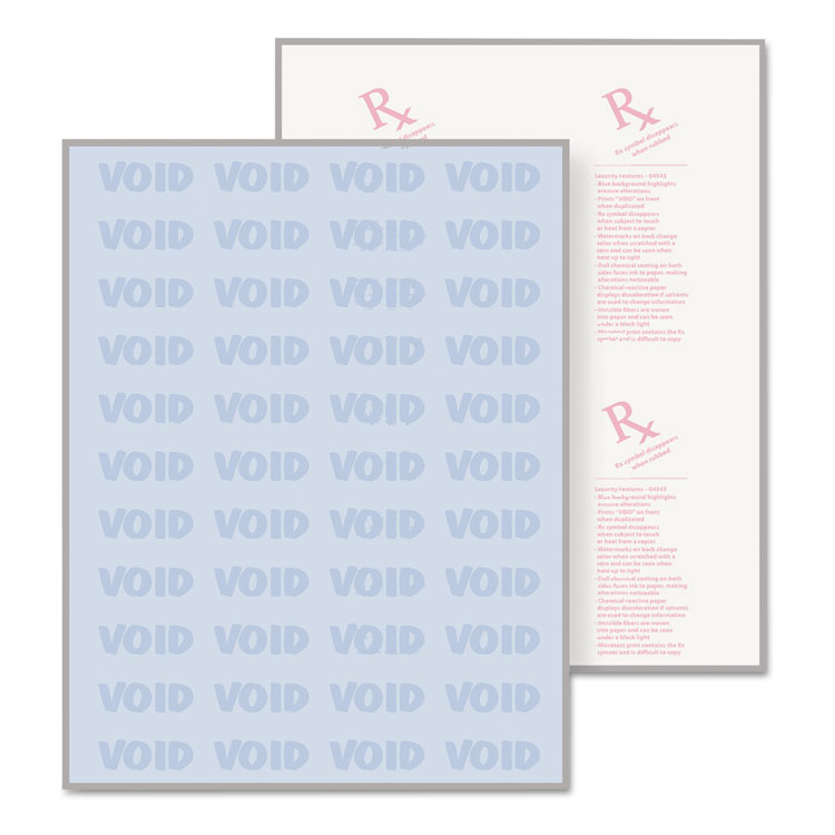 Picture of DocuGard Security Paper, 8-1/2 x 11, Blue, 500/Ream