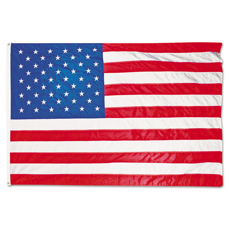 Picture of All-Weather Outdoor U.S. Flag, Heavyweight Nylon, 4 ft x 6 ft