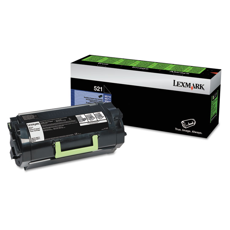 Picture of 52D1000 (LEX-521) Toner, 6000 Page-Yield, Black