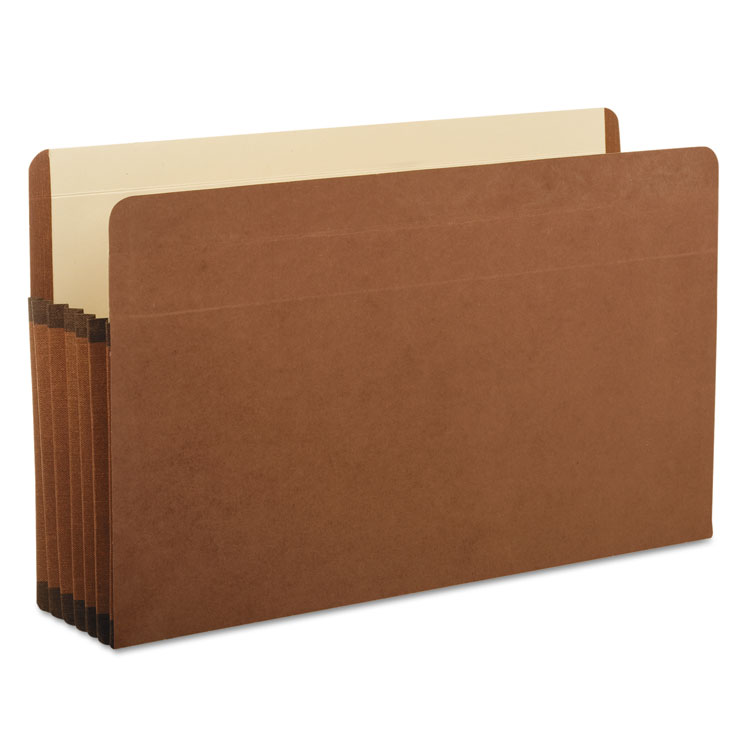 Picture of Premium Reinforced Expanding File Pockets, Straight Cut, 1 Pocket, Legal, Brown
