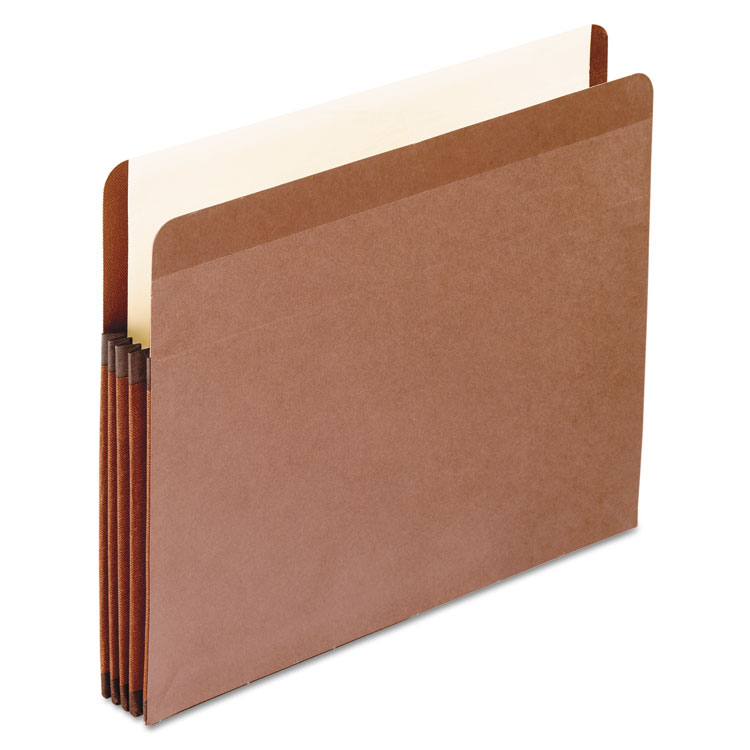 Picture of Premium Reinforced Expanding File Pockets, Straight Cut, 1 Pocket, Letter, Brown