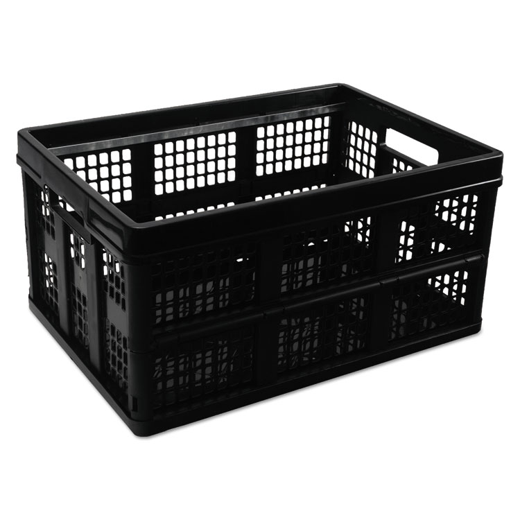 Picture of Filing/Storage Tote Storage Box, Plastic, 20-1/8 x 14-5/8 x 10-3/4, Black