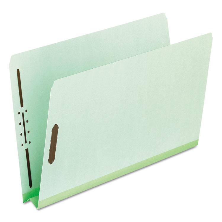 Picture of Pressboard Folders, 2 Fasteners, 2" Expansion, Full Cut, Letter, Green, 25/Box