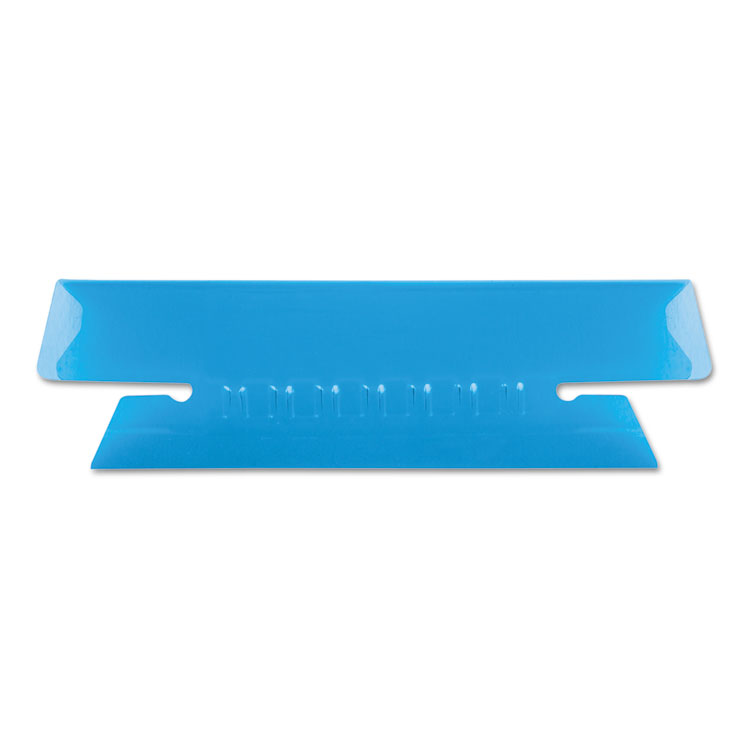 Picture of Hanging File Folder Tabs, 1/3 Tab, 3 1/2 Inch, Blue Tab/White Insert, 25/Pack