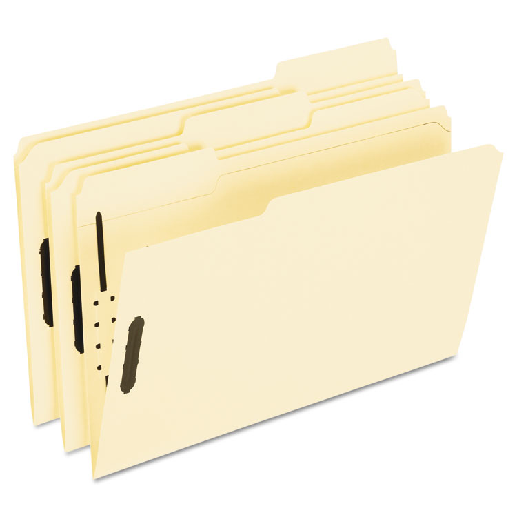 Picture of Fastener Folders, 2 Fasteners, 1/3 Cut Tabs, Legal, Manila, 50/Box