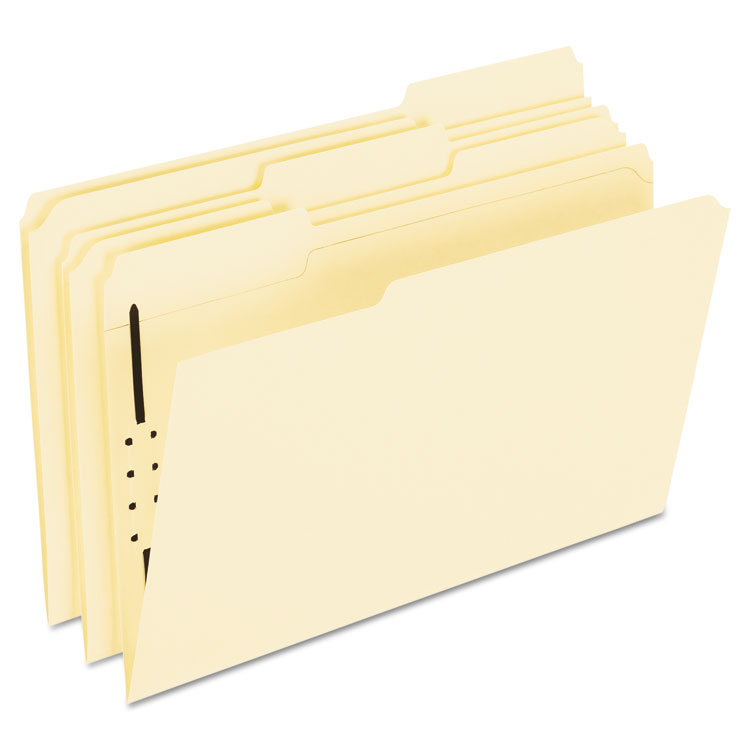 Picture of Fastener Folders, 1 Fasteners, 1/3 Cut Tabs, Legal, Manila, 50/Box