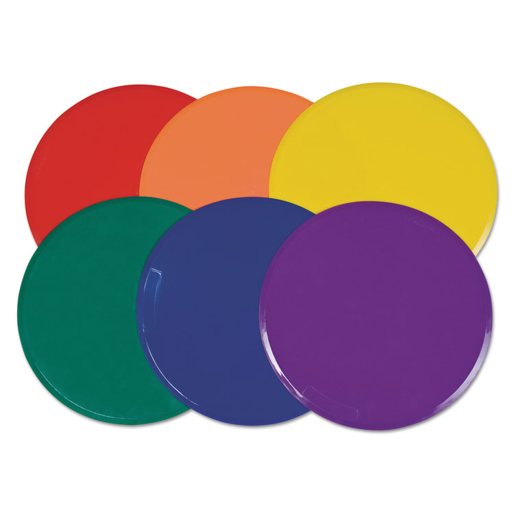 Picture of Extra Large Poly Marker Set, 12" Diameter, Assorted Colors, 6 Spots/Set