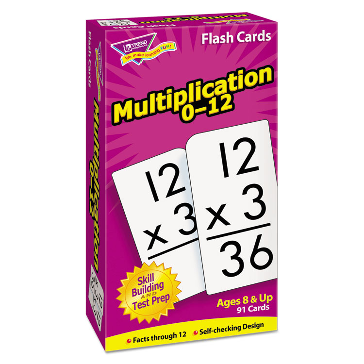 Picture of Skill Drill Flash Cards, 3 x 6, Multiplication