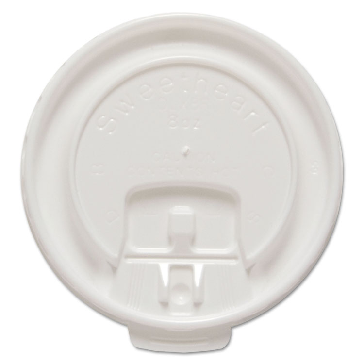 Picture of Liftback & Lock Tab Cup Lids For Foam Cups, Fits 8 Oz Trophy Cups, We, 100/pk