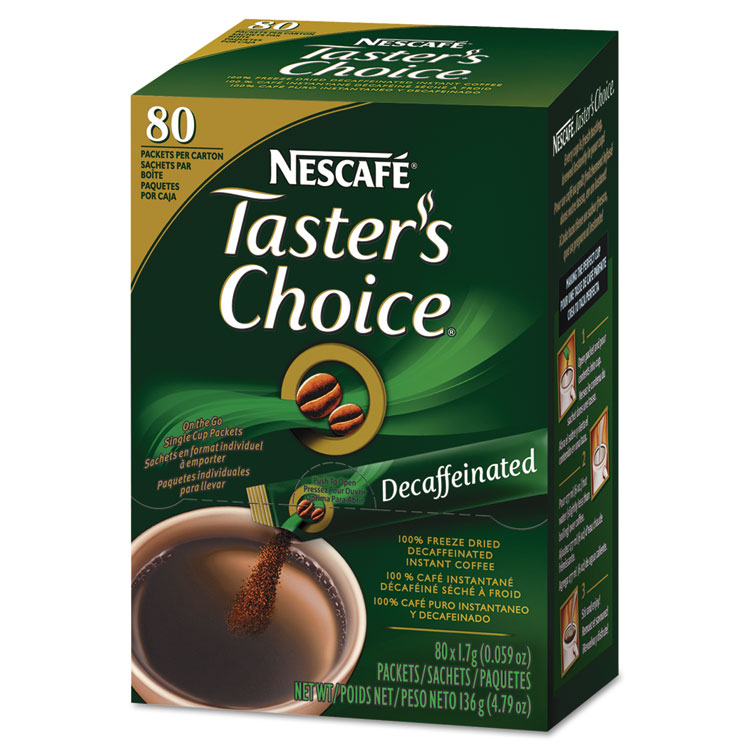 Picture of Taster's Choice Stick Pack, Decaf, .06oz, 80/Box