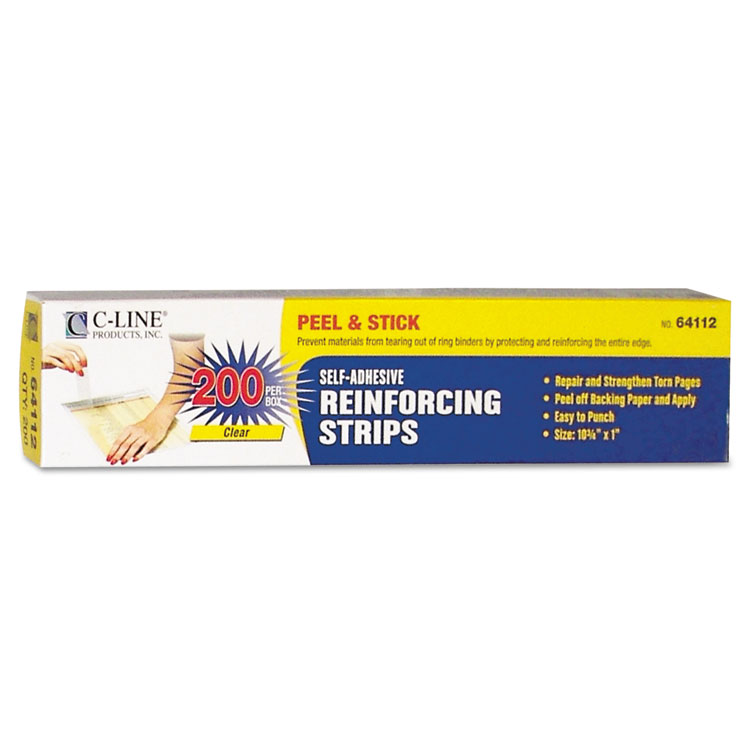 Picture of Self-Adhesive Reinforcing Strips, 10 3/4 x 1, 200/BX