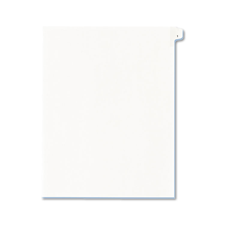 Picture of Allstate-Style Legal Exhibit Side Tab Divider, Title: 1, Letter, White, 25/Pack