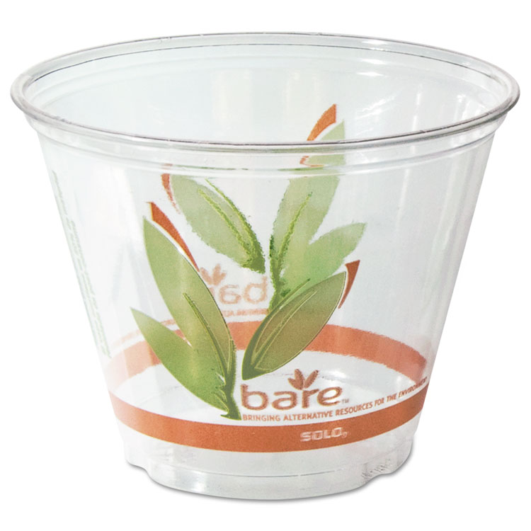 Picture of Bare Rpet Cold Cups, Leaf Design, 9 Oz, 1000/carton