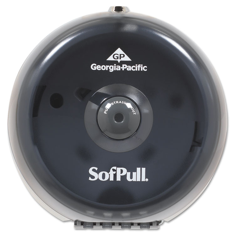 Picture of Sofpull Mini Centerpull Toilet Tissue Dispenser, 8 3/4w X 7d X 9h, Smoke