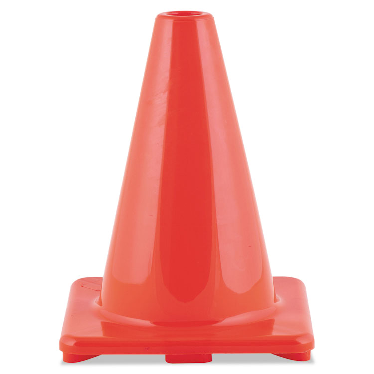 Picture of Hi-Visibility Vinyl Cones, 6" Tall, Orange