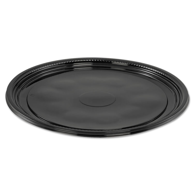 Picture of Caterline Casuals Thermoformed Platters, PET, Black, 12" Diameter