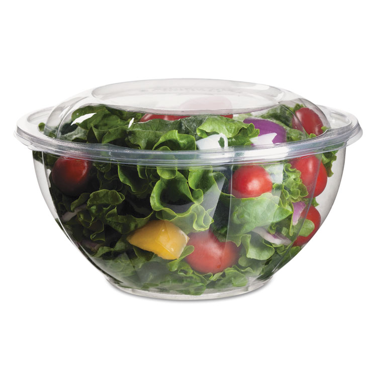 Picture of Renewable & Compostable Salad Bowls W/ Lids - 32oz., 50/pk, 3 Pk/ct