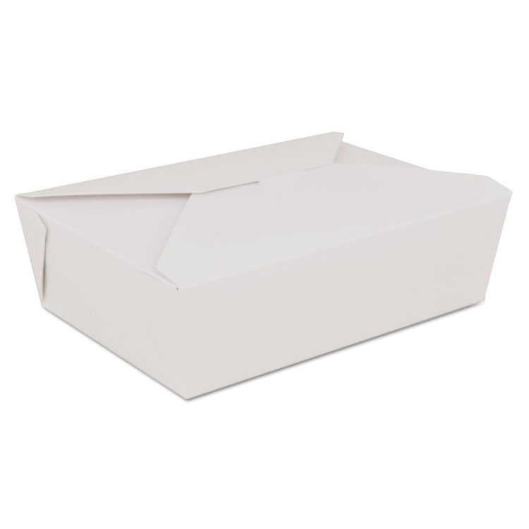 Picture of ChampPak Retro Carryout Boxes, Paperboard, 7-3/4 x 5-1/2 x 2-1/2, White