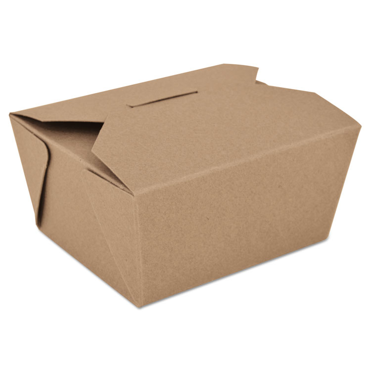 Picture of ChampPak Retro Carryout Boxes, Kraft, 4-3/8 x 3-1/2 x 2 1/2, Brown