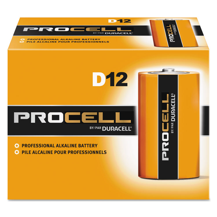 Picture of Procell Alkaline Batteries, D, 12/Box