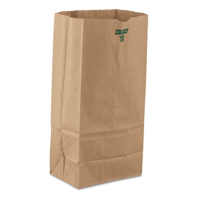 Picture of #10 Paper Grocery Bag, 35lb Kraft, Standard 6 5/16 X 4 3/16 X 12 3/8, 2000 Bags