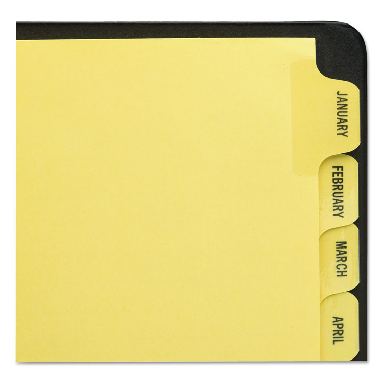 Picture of Preprinted Laminated Tab Dividers w/Gold Reinforced Binding Edge, 12-Tab, Letter
