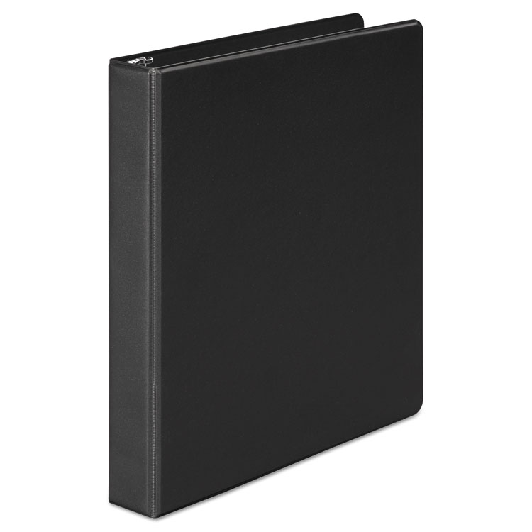 Picture of Economy Round Ring View Binder, 1" Capacity, Black