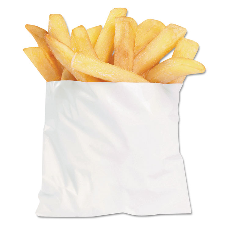 Picture of Pb3 French Fry Bags, 4 1/2 X 2 X 3 1/2, White, 2000/carton