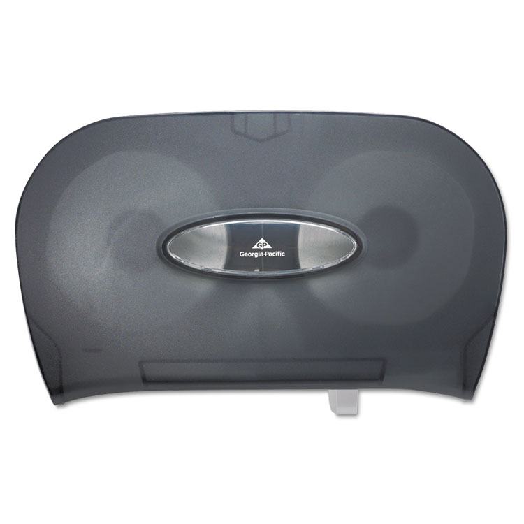 Picture of Two-Roll Toilet Tissue Dispenser, 13 9/16 X 5 3/4 X 8 5/8, Smoke