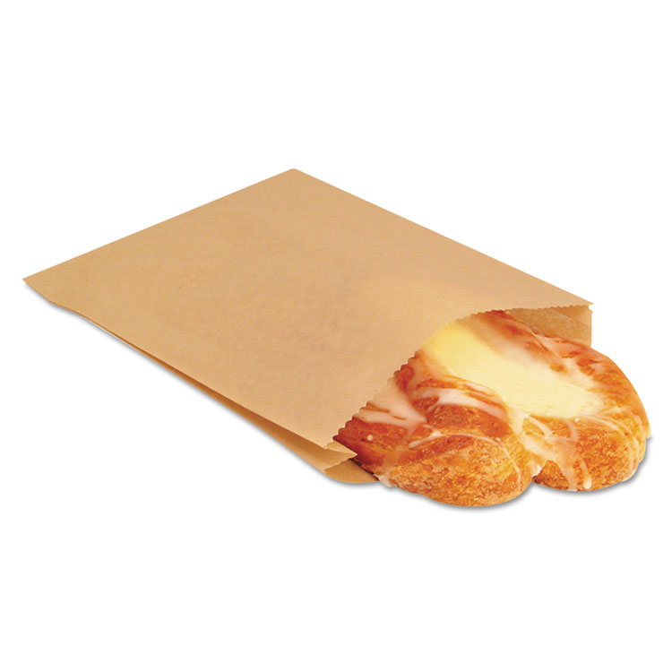 Picture of NK25 EcoCraft Grease-Resistant Sandwich Bag, 6 1/2 x 1 x 8, Natural, 2000/Carton
