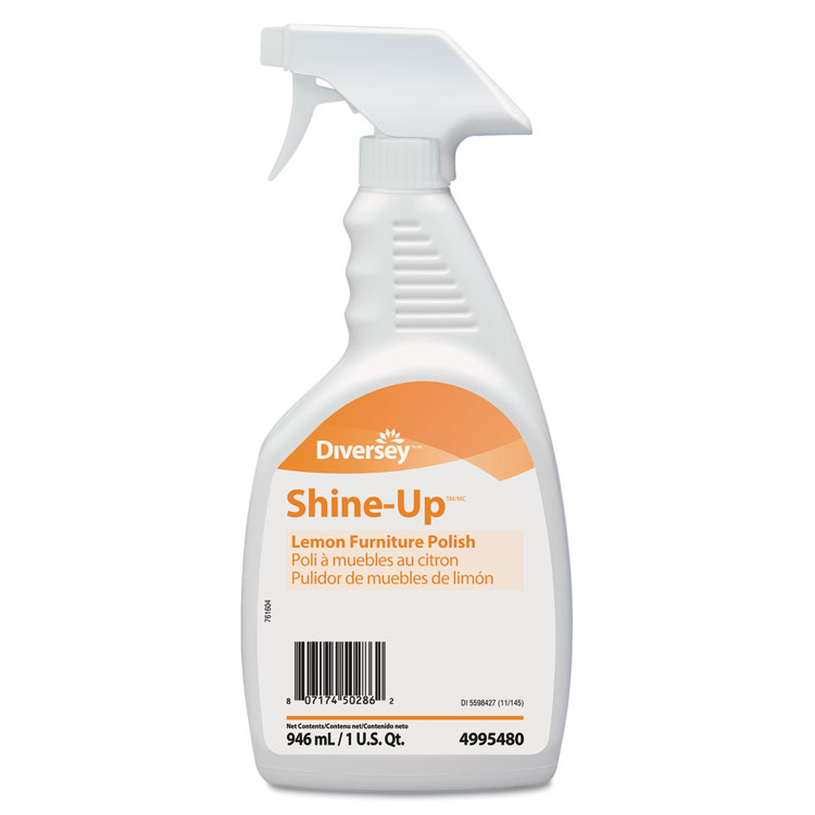 Picture of Shine-Up Furniture Cleaner, Lemon Scent, 32 oz, Trigger Spray Bottle, 12/Carton