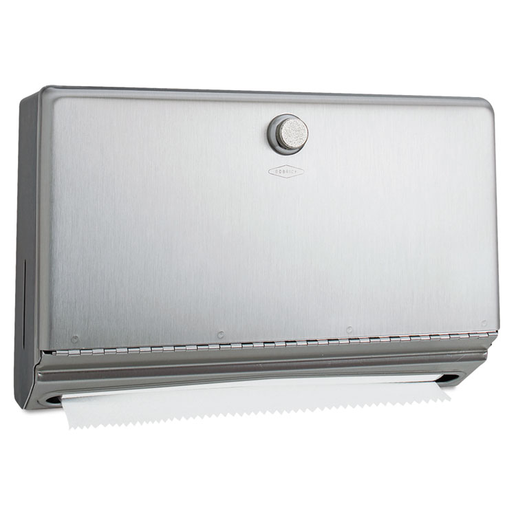Picture of Surface-Mounted Paper Towel Dispenser, Stainless Steel, 10 3/4 x 4 x 7 1/8