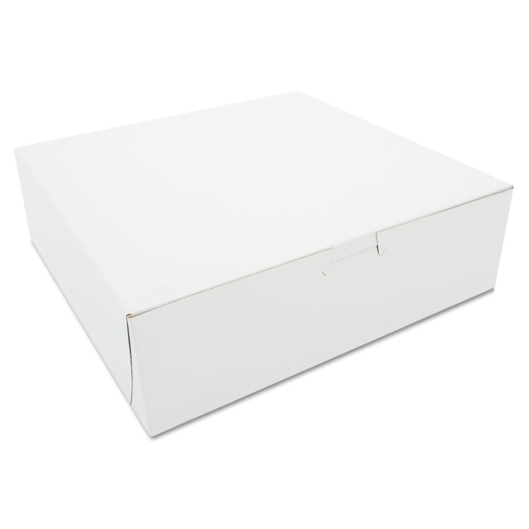 Picture of Tuck-Top Bakery Boxes, 10w x 10d x 3h, White, 200/Carton
