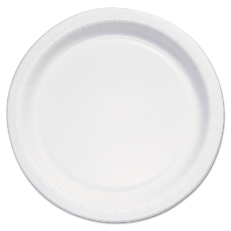 Picture of Bare Eco-Forward Clay-Coated Paper Plate,6"dia, White/brown/green, 1000/carton