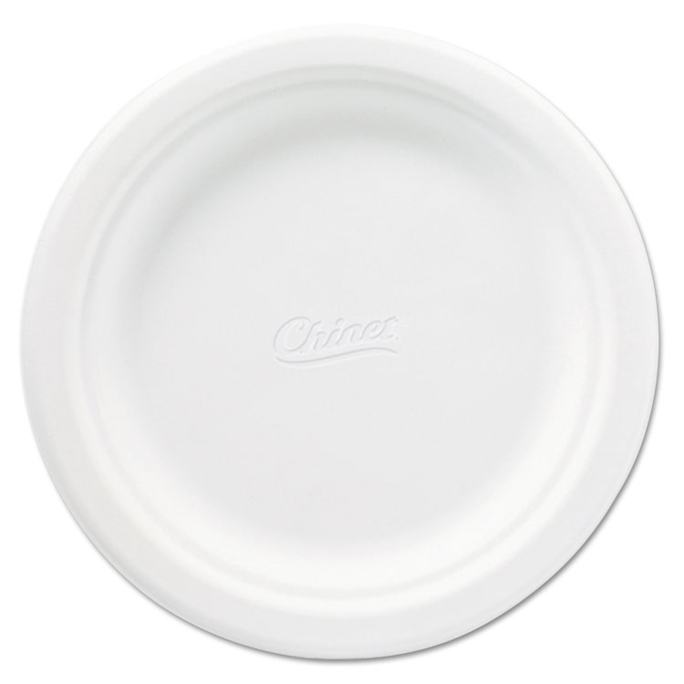 Picture of Classic Paper Plates, 6 3/4 Inches, White, Round, 125/pack
