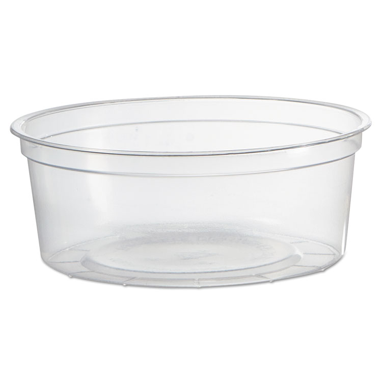 Picture of Deli Containers, Clear, 8oz, 50/Pack, 10 Pack/Carton