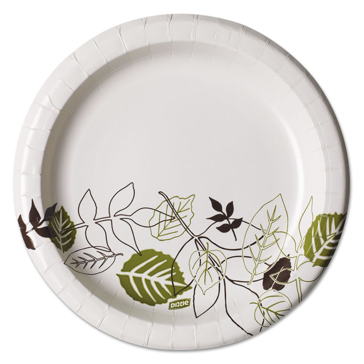 Picture of Pathways Soak-Proof Shield Mediumweight Paper Plates, 8 1/2", Pathway, 125/pack