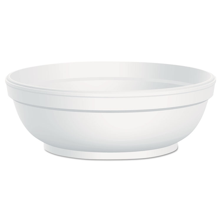 Picture of Insulated Foam Bowls, 6 Oz, White, 50/pack, 20 Packs/ct