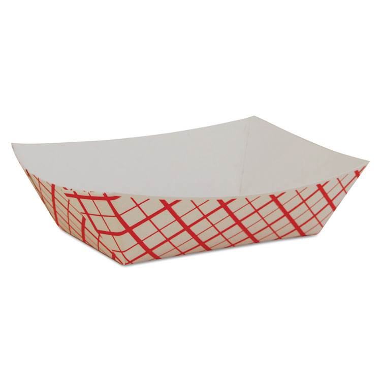 Picture of Paper Food Baskets, Red/white Checkerboard, 1/2 Lb Capacity, 1000/carton