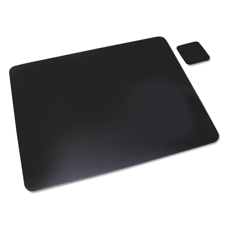 Picture of Leather Desk Pad w/Coaster, 20 x 36, Black