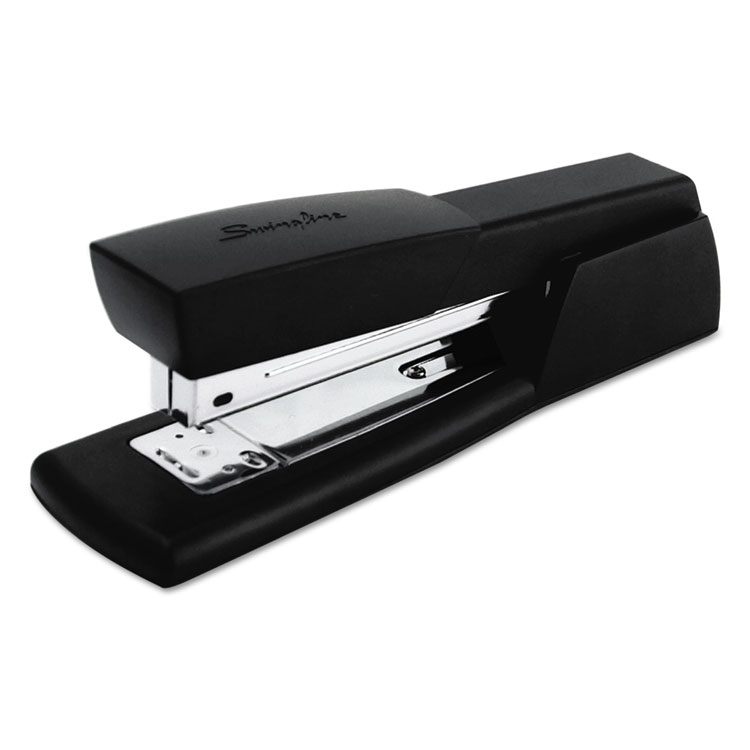 Picture of Light-Duty Full Strip Desk Stapler, 20-Sheet Capacity, Black