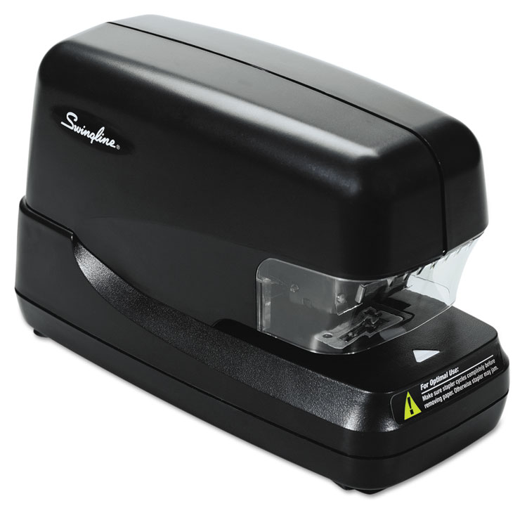 Picture of High-Capacity Flat Clinch Electric Stapler with Jam Release, 70-Sheet Cap, Black