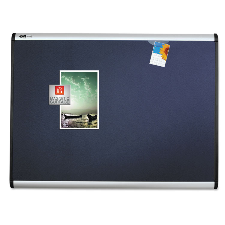 Picture of Prestige Plus Magnetic Fabric Bulletin Board, 36 x 24, Aluminum Frame