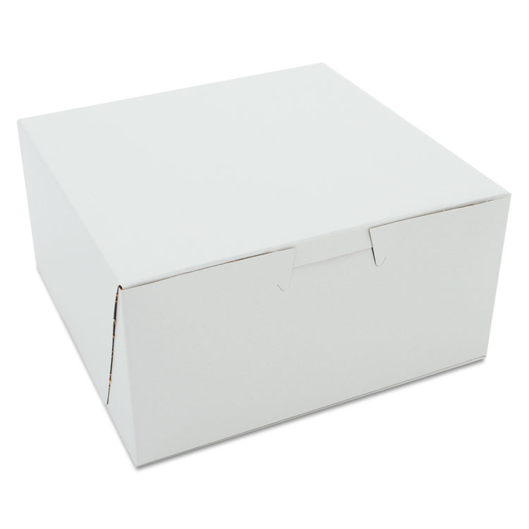 Picture of Non-Window Bakery Boxes, 6 X 6 X 3, White, 250/carton