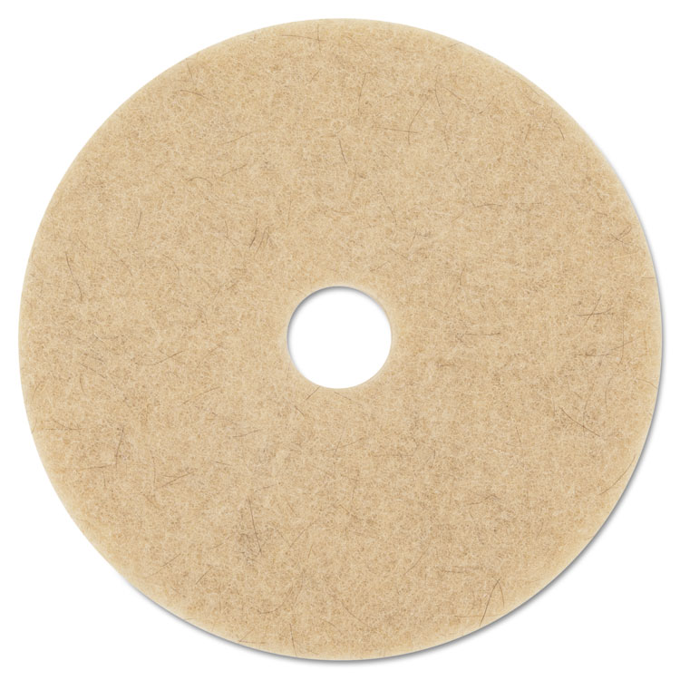 Picture of Ultra High-Speed Natural Blend Floor Burnishing Pads 3500, 27" Dia., Tan, 5/CT