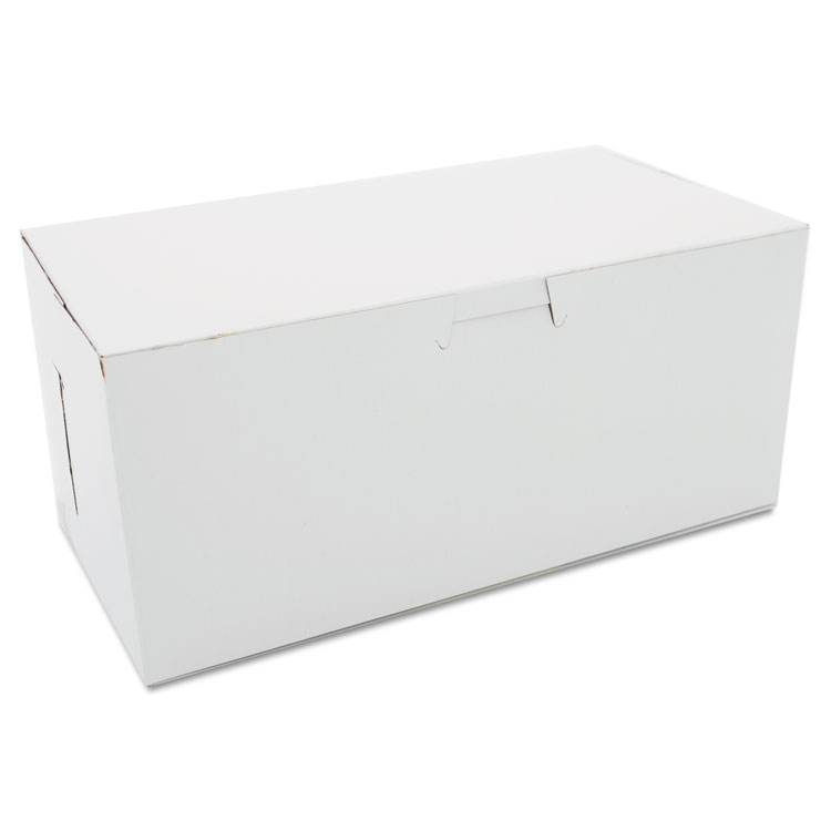 Picture of Non-Window Bakery Boxes, 9 x 5 x 4, White, 250/Carton