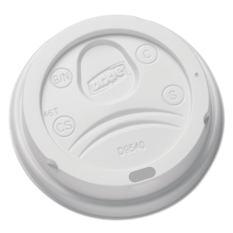 Picture of Sip-Through Dome Hot Drink Lids For 10 Oz Cups, White, 100/pack