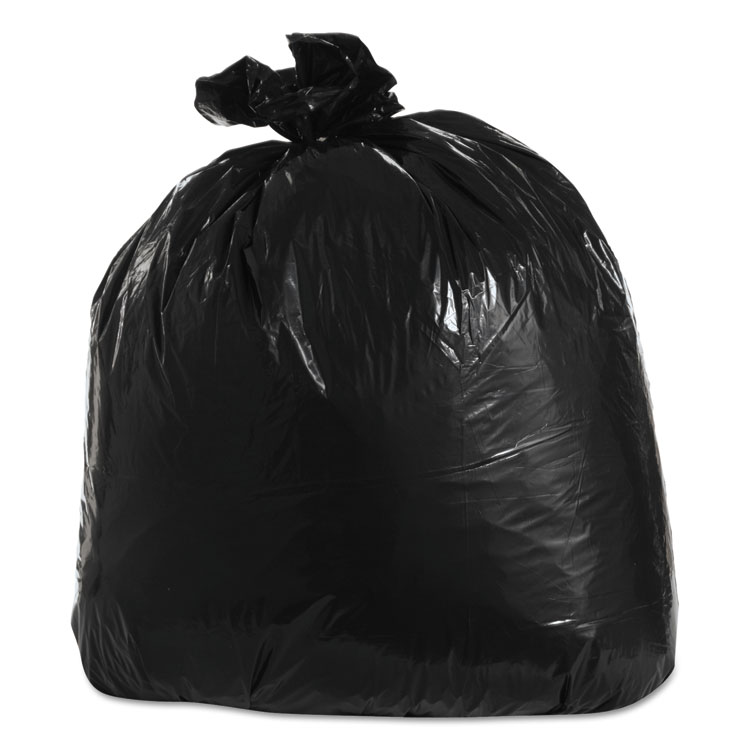Picture of Low-Density Can Liners, 33gal, 23w X 10d X 39h, 1.3 Mil, Black, 100/carton