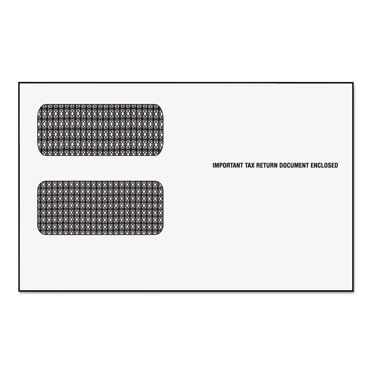 Picture of Double Window Tax Form Envelope/1099R/Misc Forms, 9 x 5 5/8, 24/Pack