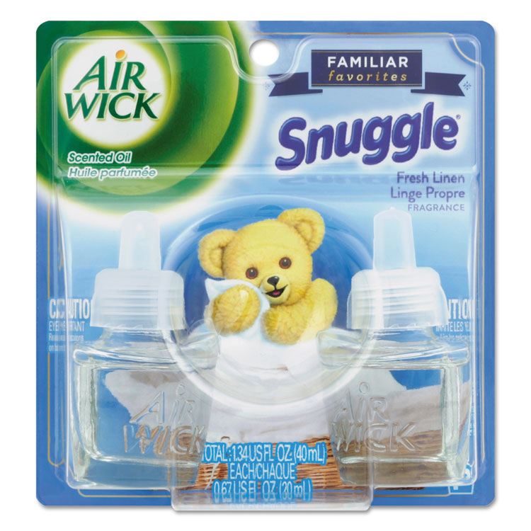 Picture of Scented Oil Twin Refill, Snuggle Fresh Linen, 0.67 oz 2/Pack, 6/Carton
